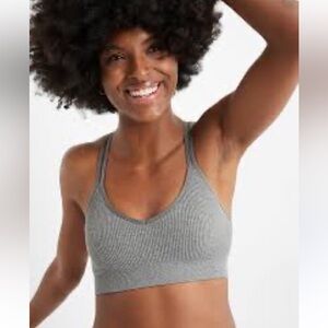 Aerie Seamless Strappy gray Bralette size XL